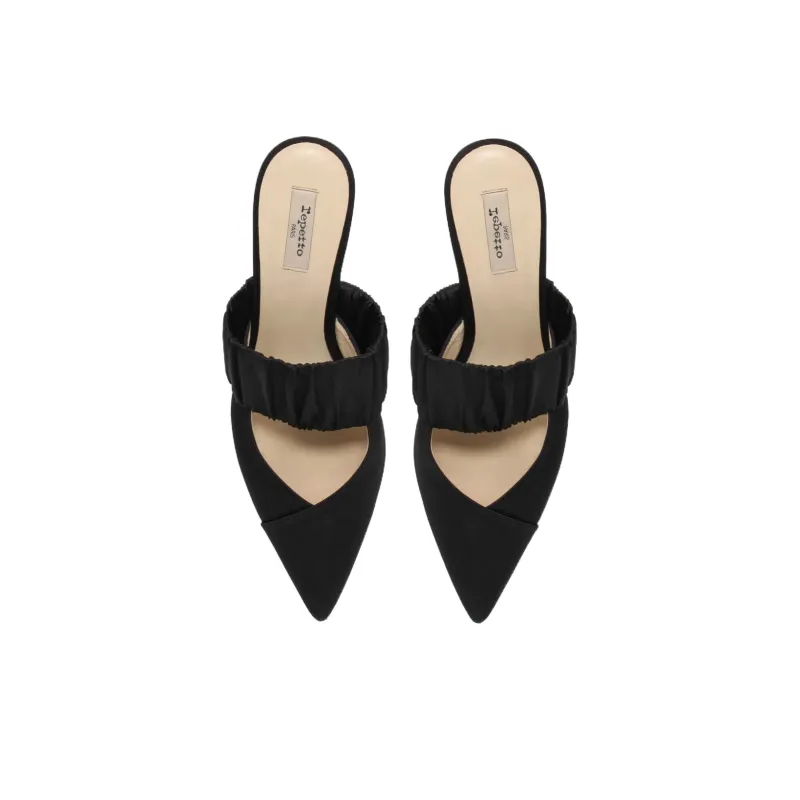 Repetto Jewel Wrap-toe Slippers 4.5cm Women's Black-3