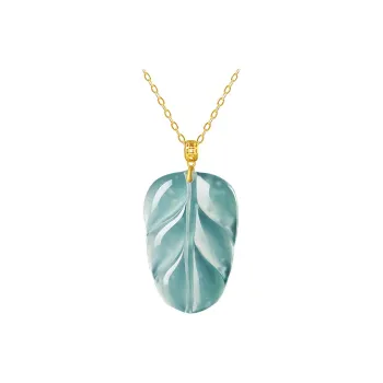 With The Heart Of The Jade Glutinous Jade Jadeite Necklaces Women's