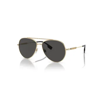 Burberry Metal Aviator Sunglasses Women's Gold