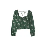 Dark Green Floral