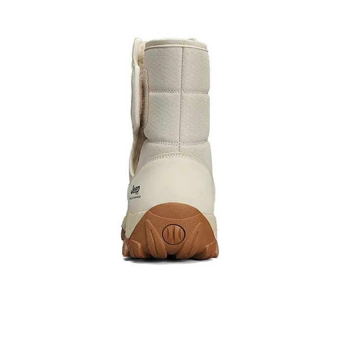 Jeep Knee High Outdoor Boots Unisex Beige-5
