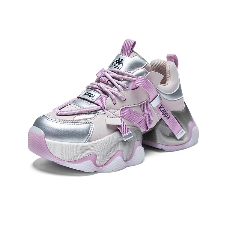 Kappa Breathable Lightweight Low Top Chunky Sneakers Women's Purple-2