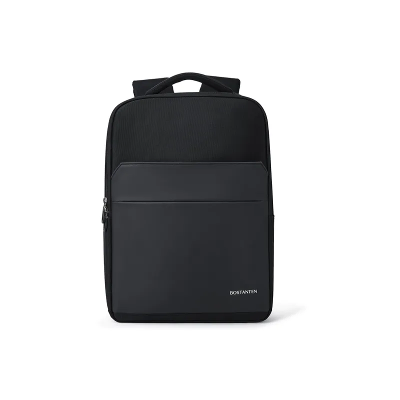 BOSTANTEN Fabric Co-Poly Vinyl Chloride Backpack Laptop Bags Regular Men's Black-0
