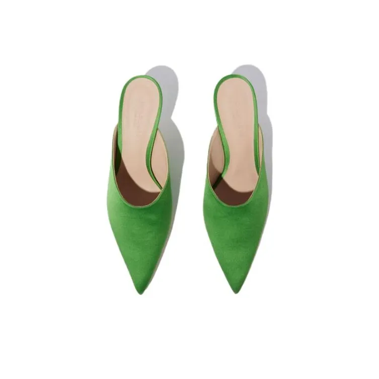 SCAROSSO Laura 60mm Satin Mules Women's-3