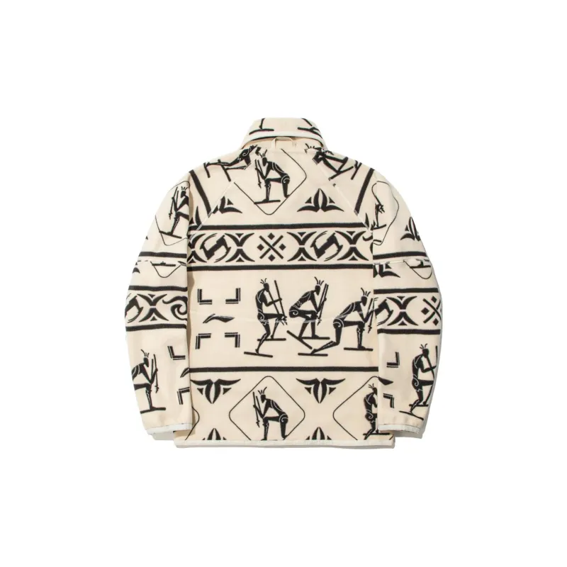 LiNing Sweatshirt Unisex Light Antique Yellow All Over Print-1
