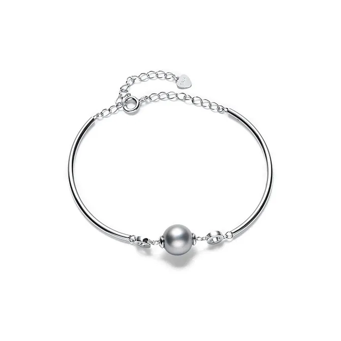 DARA Saltwater Pearl Bracelets Women's Platinum Gray-0