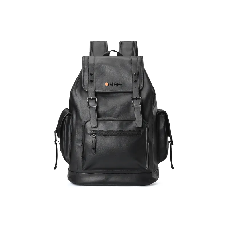 ONRF PVC Backpacks Laptop Bags Backpack Large Size Unisex Cool Black-1