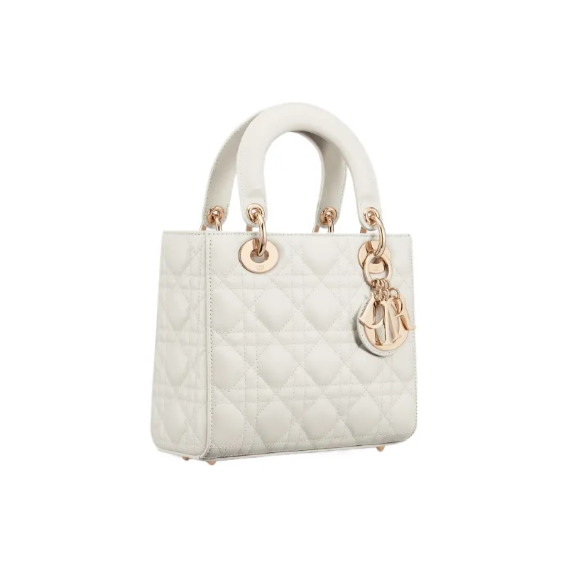 DIOR Lady DiorMy ABCDior Lambskin Shoulder Bag, Crossbody Bag, Handbag Trumpets Women's Latte White-1