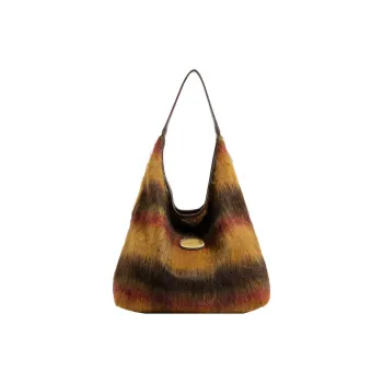 NOMK PU Tote Bag, Shopping Bag, Shoulder Bag Women's Caramel/Gray Plaid/Brown Plaid/Blue Plaid