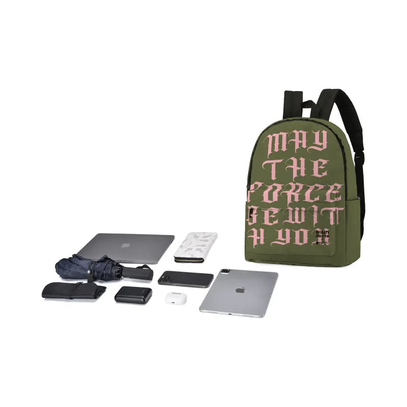 ONRF X SOUNDBYTE Collaboration Polyester Laptop Bag Backpack Medium Size Unisex Dark Color-3
