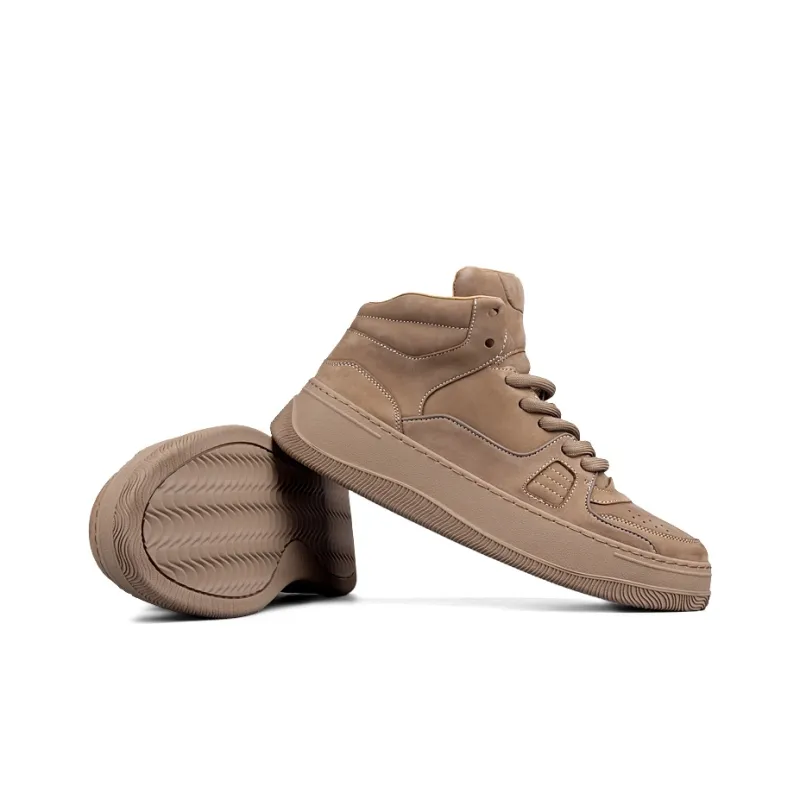 LOHAN·SIR High Top Casual Shoes Men's Brown-5
