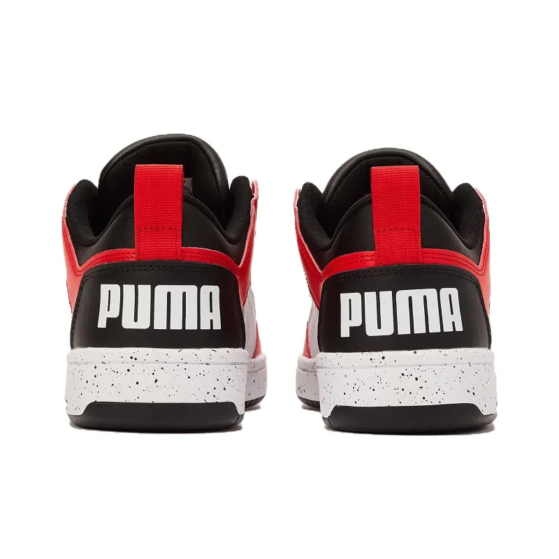 PUMA Rebound Layup Wear resistant And Lightweight Low Top Skateboard Shoes Men's Red Black-1