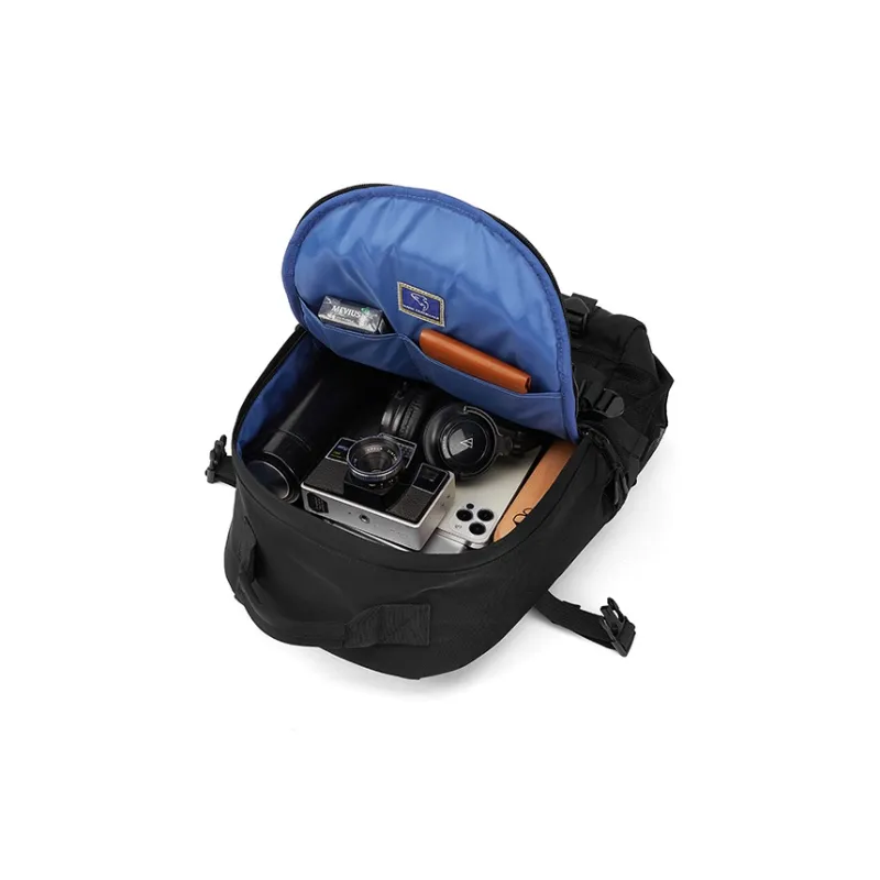 FAIRWHALE Polyester Backpack Large Size Men's Black-3