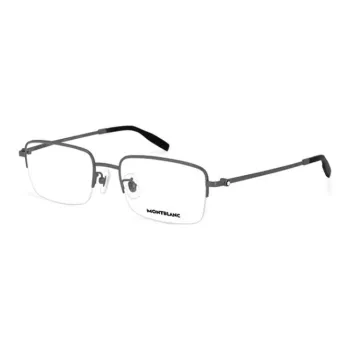 MONTBLANC Titanium Alloy Rectangular Eyeglass Frames Men's Black