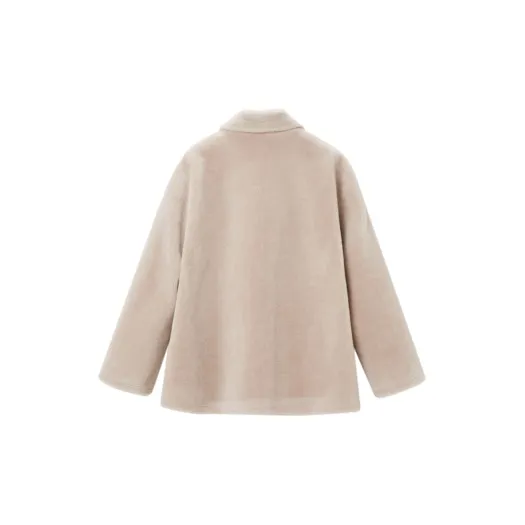 OVV Coats Women's Khaki Solid Color C4-1