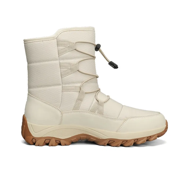 Jeep Knee High Outdoor Boots Unisex Beige-1