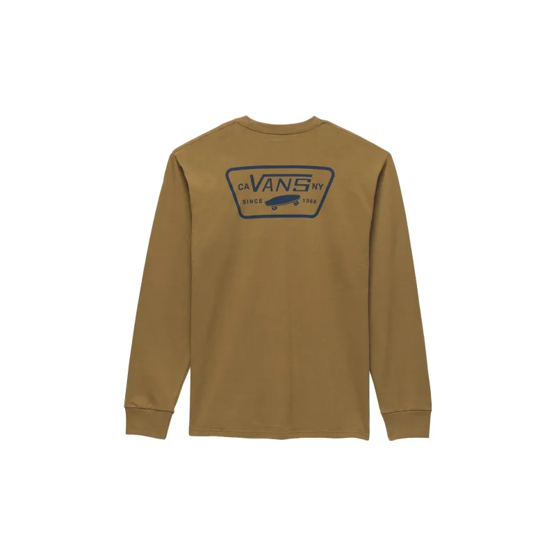 Vans Full Patch Back Long Sleeve T-Shirt T-Shirt Men's Brown-1