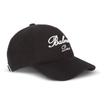 BALMAIN Logo Signature Embroidered Cap