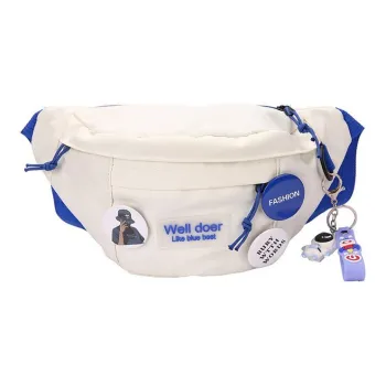 KAKAXI Nylon Sling Bag Shoulder Bag Crossbody Bag Fanny Pack Unisex White/Blue/Black