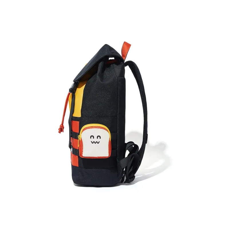 BOSTANTEN Fabric Laptop Bags Backpacks Medium Size Unisex Black/Gray-2
