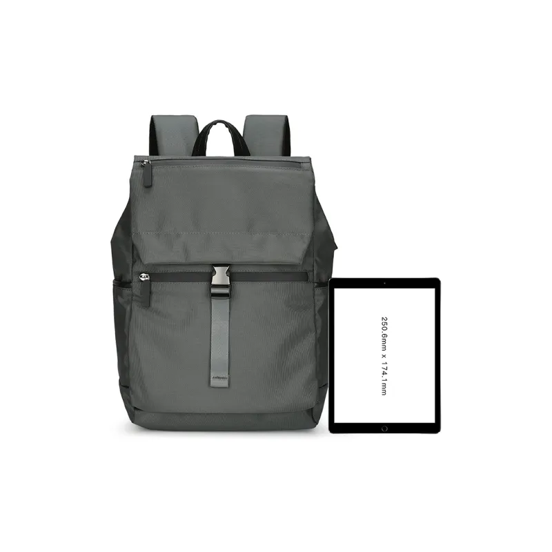 Playboy Fabric Backpack Unisex Gray-3