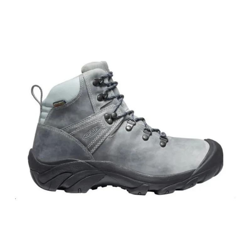 KEEN Pyrenees Cushioning Wear-Resistant High-Top Outdoor Shoes Men's Gray-1