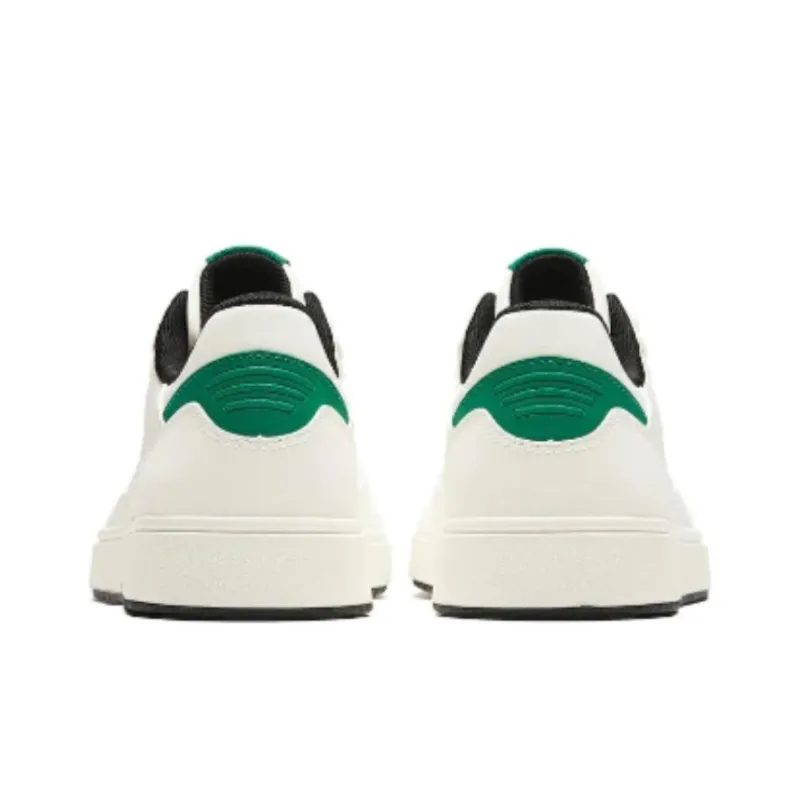 Anta Cushioning Wear-Resistant Low-Top Skateboard Shoes Men's White Green-3
