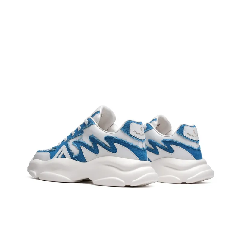 ROBERTA DI CAMERINO Low Top Casual Shoes Men's White Blue-3