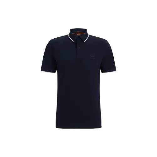 HUGO BOSS Polo Shirts Men Dark Blue