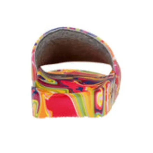 Champion IPO Liquid Slide Slippers Women's Red Yellow-3