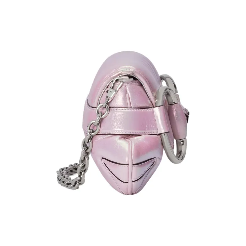 GUCCI HORSEBIT CHAIN Leather Handbag, Shoulder Bag Women's-4