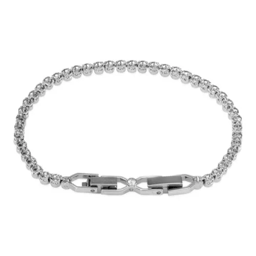 Swarovski Crystal Rhodium Plated Bracelets Women's Silver