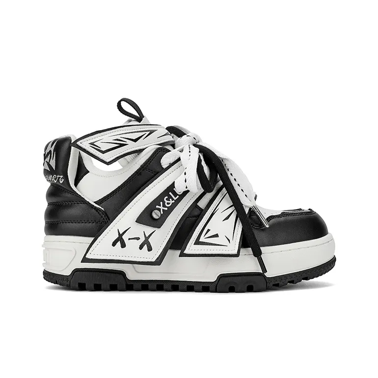 X·LUN Anti Slip Wear Resistant Mid Top Skateboard Shoes-2