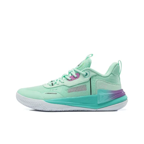 PEAK Basketball Shoes Men Low-Top Cool Green