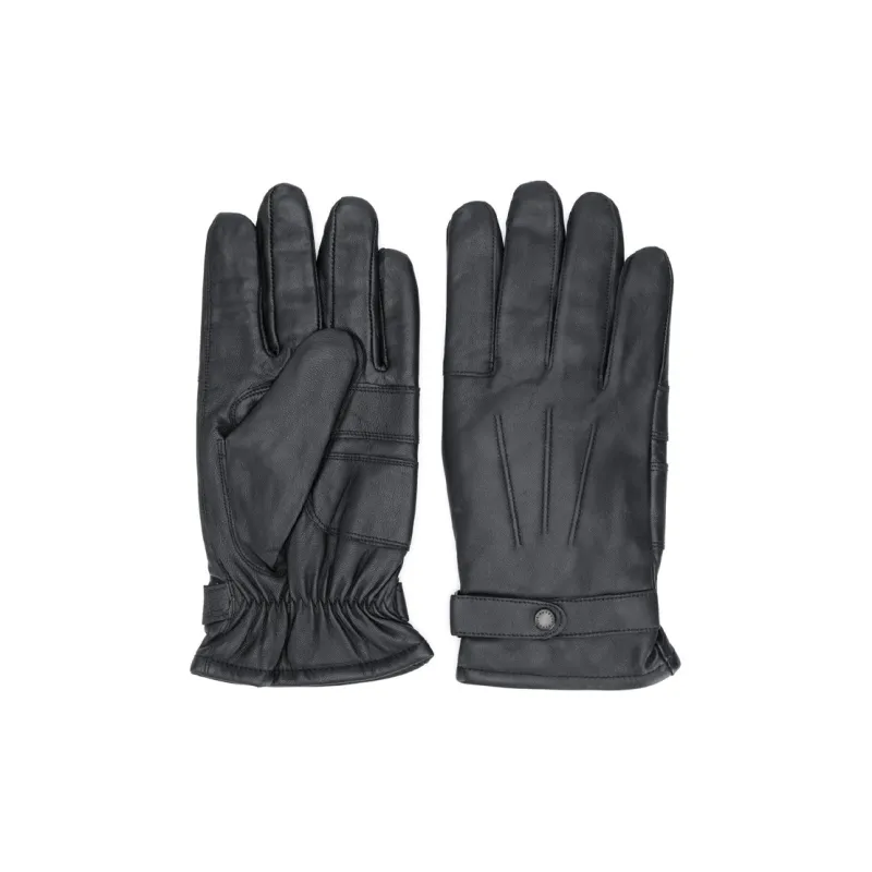 BARBOUR Burnished Leather Gloves-0