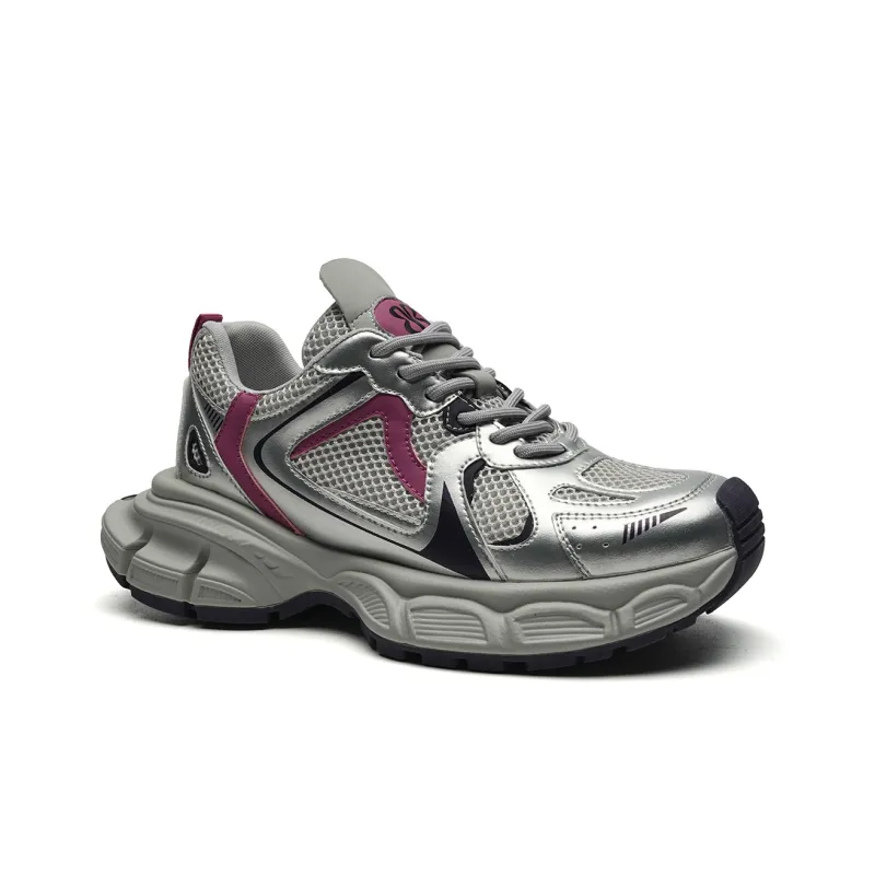 EBLAN Low Top Chunky Sneakers Women's Purple-2