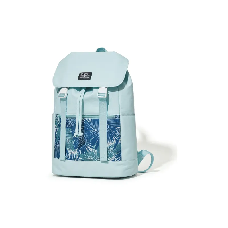 BOSTANTEN Fabric Backpack Unisex Gray/White/Black/Blue-13