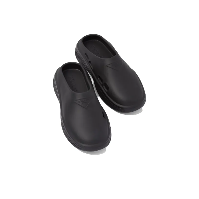 PRADA Foam Rubber Mule Black-3
