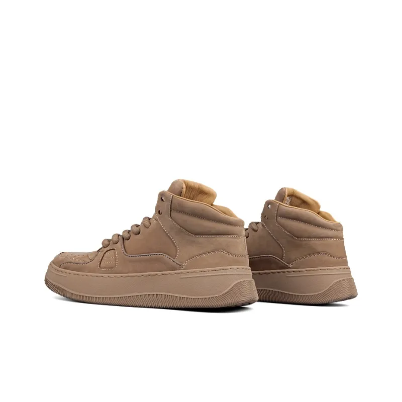 LOHAN·SIR High Top Casual Shoes Men's Brown-3