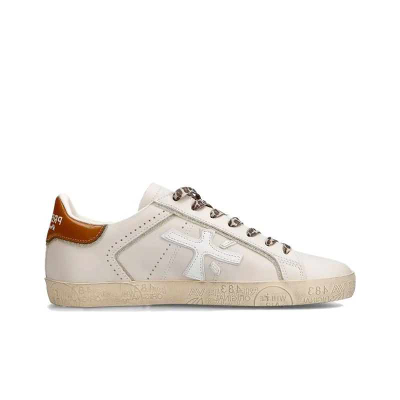 PREMIATA Low-Top Skateboard Shoes Women's White Gray-1