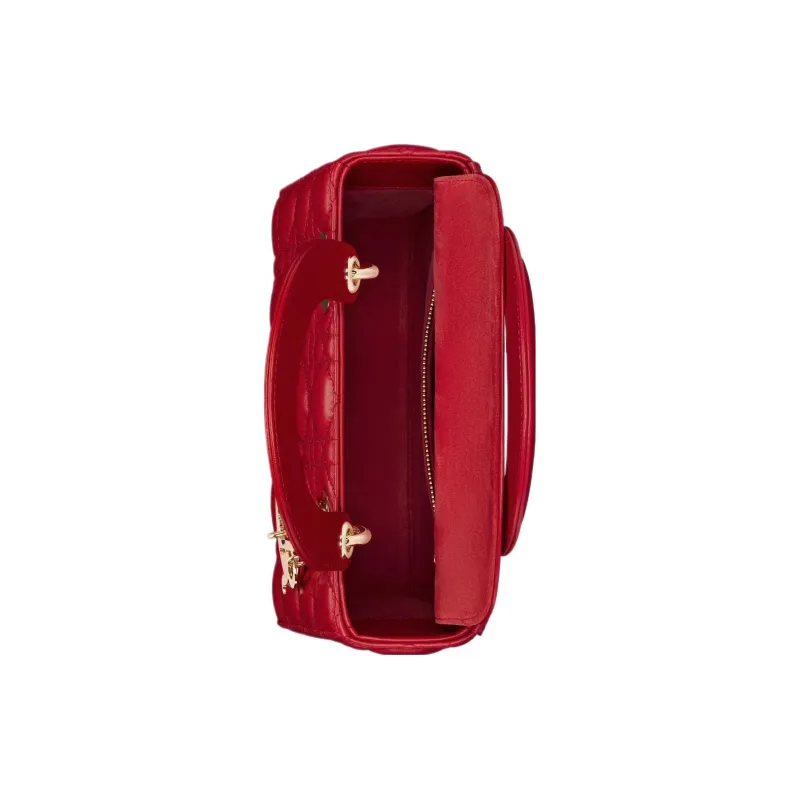 DIOR Lady DiorMy ABCDior Lambskin Shoulder Bag Crossbody Bag Handbag Small Size Women's Isolated Heather Red-3