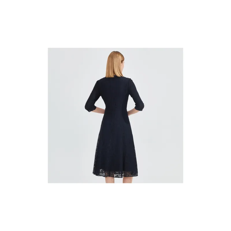 JZ. ANNAKRO Short Sleeved Dresses Women's Dark Blue-2