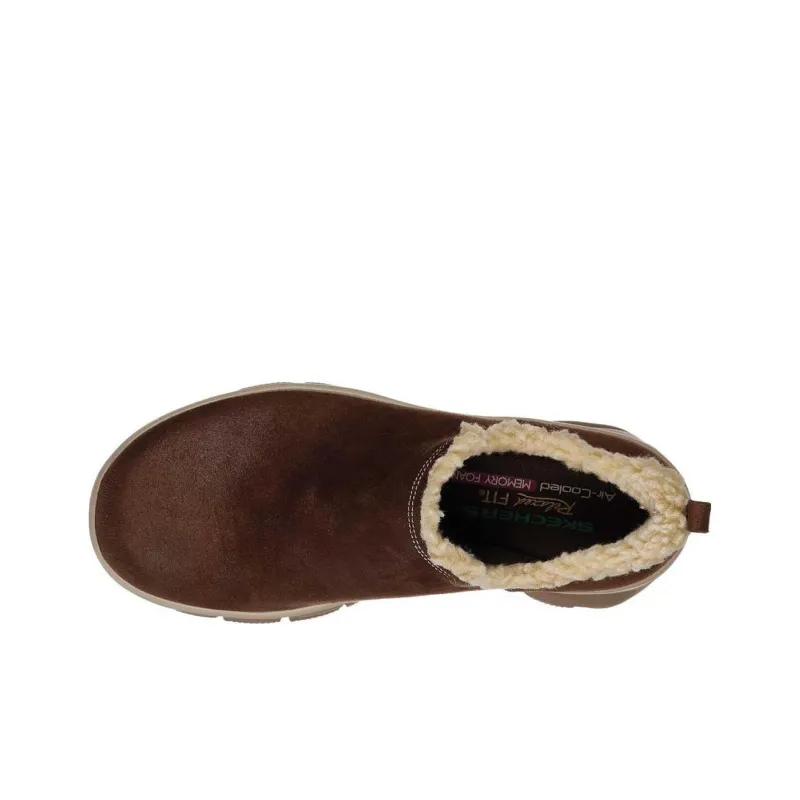 Skechers Easy Going Ankle Boots Women's Brown-1