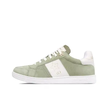 DIOR Star Platform Shoes Low Top Skateboard Shoes Women's Light Cactus Green