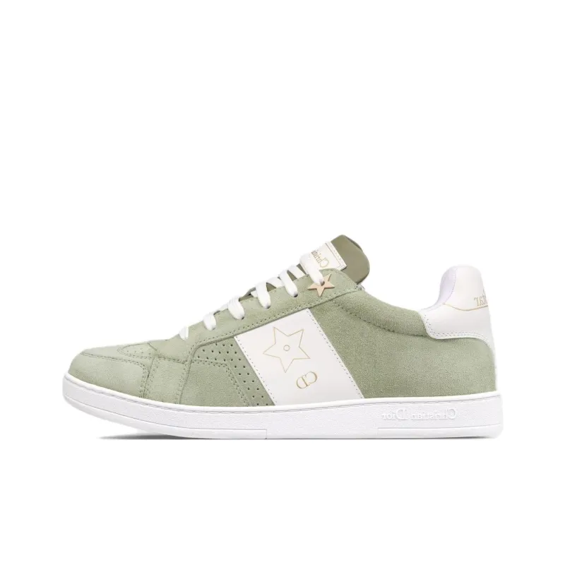 DIOR Star Platform Shoes Low Top Skateboard Shoes Women's Light Cactus Green-0