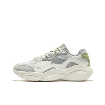 Erke Splendid Anti Slip Wear Resistant Low Top Casual Shoes Men's Microcrystalline White Slate Gray