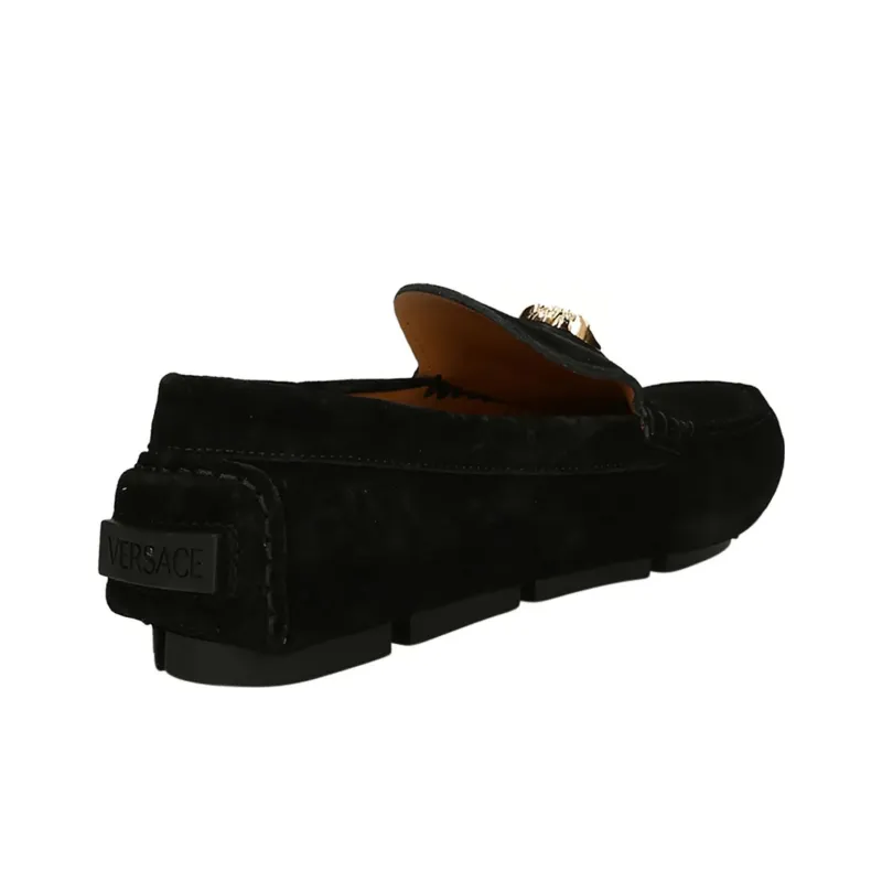 VERSACE Medusa Head Plaque Loafers-4