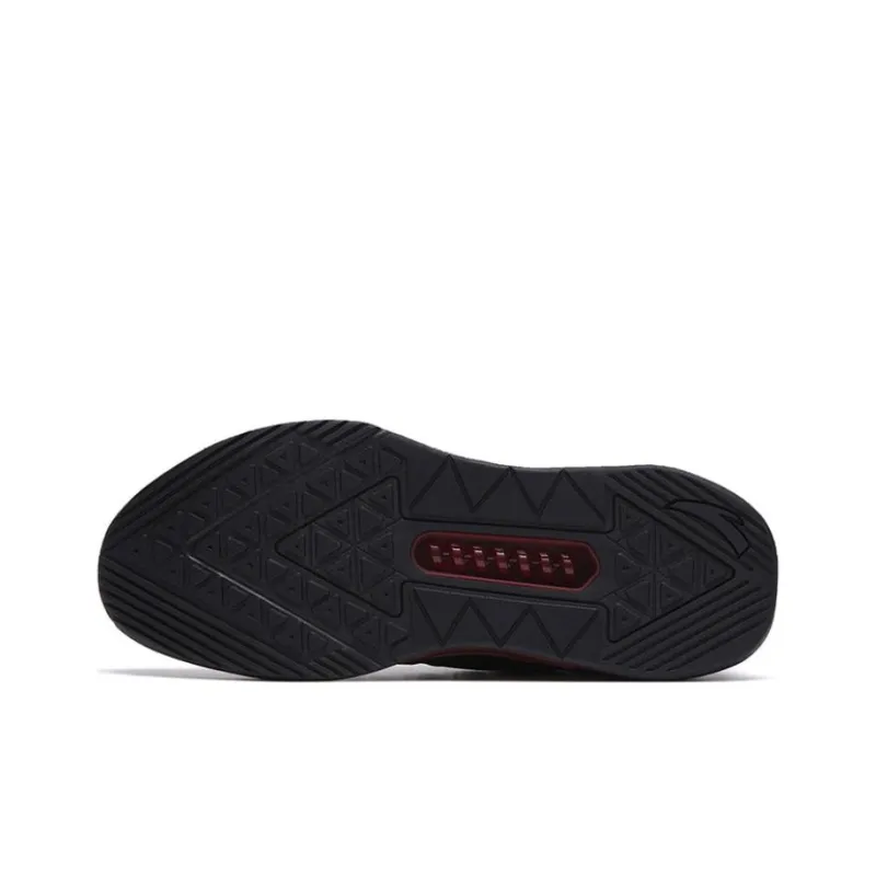 Anta Stable As A Mountain 2 Cushioning Anti Slip And Wear Resistant Low Top Training Shoes Men's Black Red-4