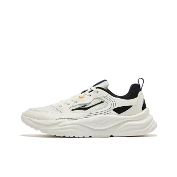 Erke Shocking Shadow 1.0 Anti-Slip Wear-Resistant Low-Top Casual Shoes Men's White Black