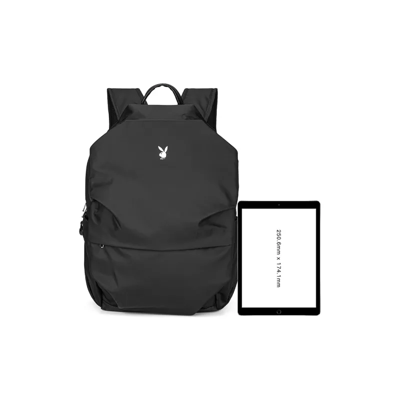 Playboy Fabric Backpack Unisex Black-3